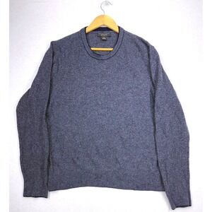The Men's Store Bloomingdale's Mens  Navy Honeycomb Wool & Cashmere Sweater XL